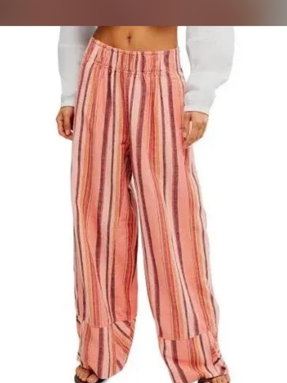 Free People Days End Linen Pants Size S